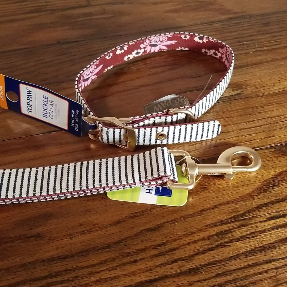 Reversible collar and leash